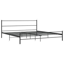 vidaXL Bedframe metaal zwart 180x200 cm
