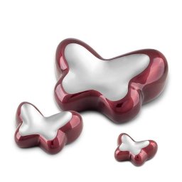 Butterfly Urnen Voordeelset Bordeaux - Zilver (3.4 liter)
