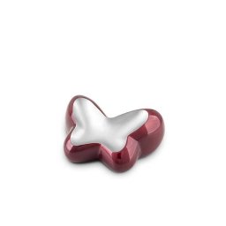 Mini Butterfly Urn Bordeaux - Zilver (0.05 liter)