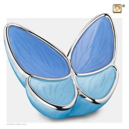 Grote LoveUrns Butterfly Urn Blauw (3.6 liter)