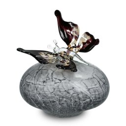 Kristalglas Vlinder Urn Bruin Mixed Colours (0.3 liter)