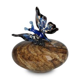 Kristalglas Vlinder Urn Blauw Mixed Colours (0.3 liter)