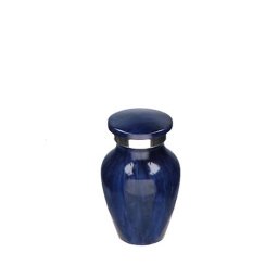 Elegance Mini Urn Darkblue Stripes (0.1 liter)