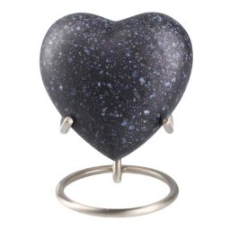 Elegance Hart Urn Black Marble, inclusief Standaard (0.1 liter)