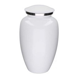 Grote Elegance Urn Glimmend Wit (3.5 liter)