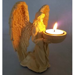 Knielende Mini Kaarshouder Engel Urn (0.11 liter)