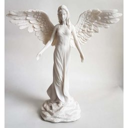 Witmarmeren Angel of Peace Mini Engel Urn (0.01 liter)