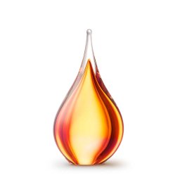 Kristalglazen 3D Traan Urn Rose-Goud (0.28 liter)