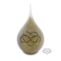 Medium Traan Urn Love Forever Frosted Nature (0.28 liter)