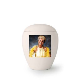 Kleine Keramische Urn met Eigen Foto (0.5 liter)