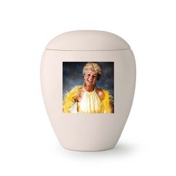 Middelgrote Keramische Urn met Eigen Foto (1.5 liter)