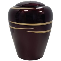 Ovale Resin Urn Shiny Brown (3.8 liter)