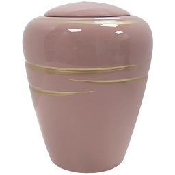 Ovale Resin Urn Shiny Pink (3.8 liter)