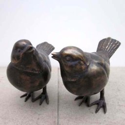 Zwaar Bronzen Merel Grafset - Brons