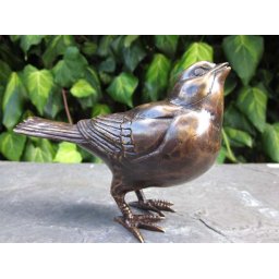 Zwaar Bronzen Merel Grafdecoratie