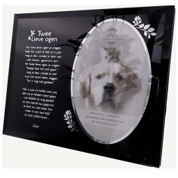 Fotolijst Lieve Ogen Mannetje, met Aluminium Asbuisje (15 gram)