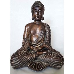 Amithaba Boeddha Dierenurn Lotuszit Dark Gold (4.5 liter)