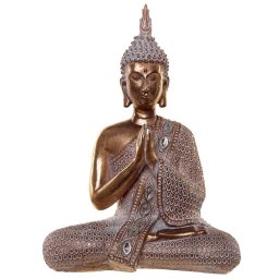 Thaise Meditatie Boeddha Dierenurn Oudgoud - Wit (0.75 liter)