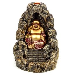 Happy Boeddha Cave Dierenurn, Backflow Wierookhouder (0.5 l.)
