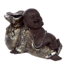 Happy Boeddha Dierenurn, Liggend met Kaarshouder (0.7 liter)