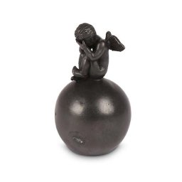 Bronzen Mini Bol Dierenurn met Treurend Engeltje (0.1 liter)
