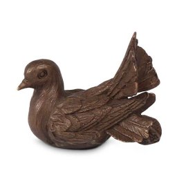 Bronzen Mini Dieren Urn Duifje (0.05 liter)