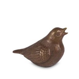 Bronzen Mini Dieren Urn Zangvogel (0.1 liter)