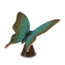 Bronzen Mini Dierenurn Groene Vlinder, 10.5 cm (0.01 liter)