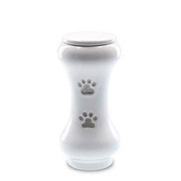 Kleine Slanke Budget Dieren Urn Wit (0.5 liter)