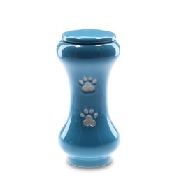 Kleine Slanke Budget Dieren Urn Blauw (0.5 liter)