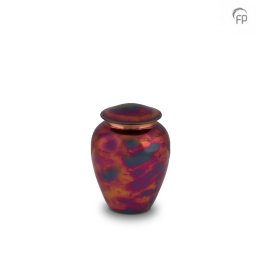 Mini Dieren Urn Raku Kopermat Look (0.05 liter)