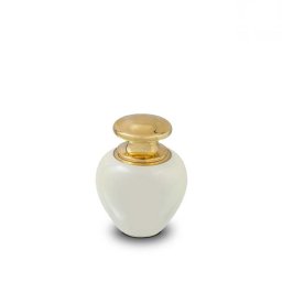 Satori Pearl White Mini Dieren Urn (0.1 liter)