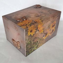 Design Dieren Urn Vlinders en Zonnebloemen (3.5 liter)