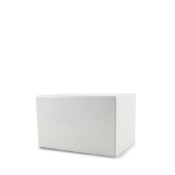 Grote Kist Dieren Urn of Sokkel Urn Hoogglans Wit (3.5 liter)