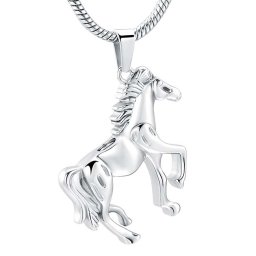 Assieraad Paardje Zilver, inclusief Slangencollier