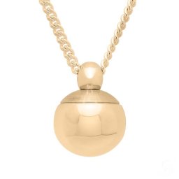Gouden Gedenksieraad Rond Urntje, inclusief Gouden Collier