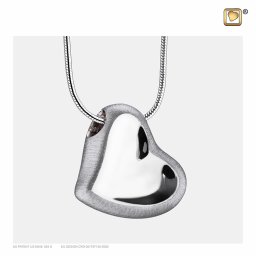 Ashanger Hart Bicolor Zilver, inclusief Design Slangencollier