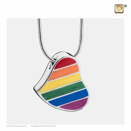 Ashanger Pride Regenbooghart, inclusief Design Slangencollier
