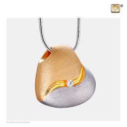 Ashanger HeartFelt Verguld Zilver Zirkonia, inclusief Design Slangencollier