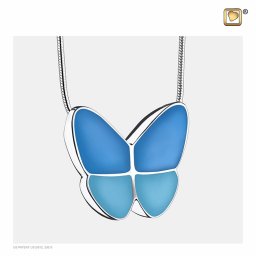 Ashanger Vlinder Blauw, inclusief Design Slangencollier