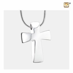 Zilveren Ashanger Cross, inclusief Design Slangencollier