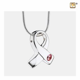 Ashanger Awareness, Pink Zirkonia, inclusief Design Slangencollier