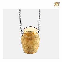Ashanger Verguld Zilver Klassiek Urntje, inclusief Slangencollier