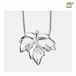 Ashanger Herfstblad Zilver, inclusief Design Slangencollier