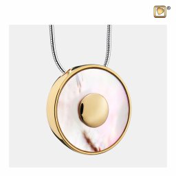 Ashanger Mother of Pearl Verguld Zilver, inclusief Design Slangencollier