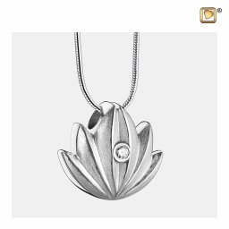 Matzilveren Ashanger Lotus Zirkonia, met Design Slangencollier