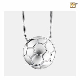 Ashanger Voetbal Bicolor Zilver, inclusief Design Slangencollier