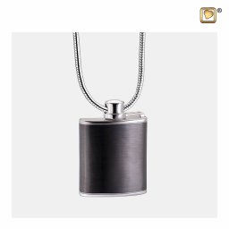 Ashanger Flacon Geborsteld Ruthenium, inclusief Design Slangencollier