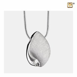 Ashanger TearDrop Zirkonia, inclusief Design Slangencollier