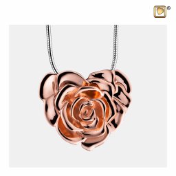 Rozegoud Verguld Zilveren Ashanger LoveRose, met Slangencollier
